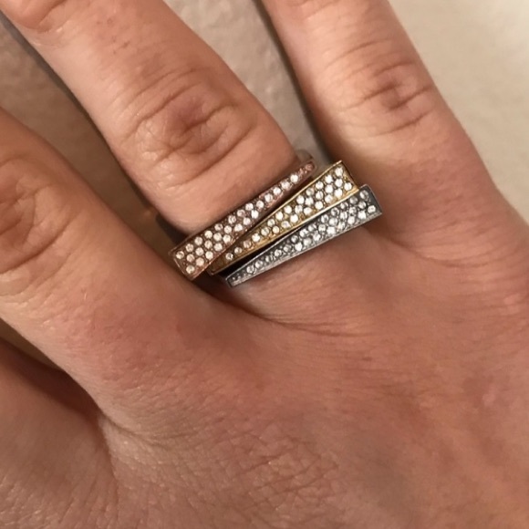 Michael Kors Jewelry - Michael Kors three stackable Tri-Color Rings.